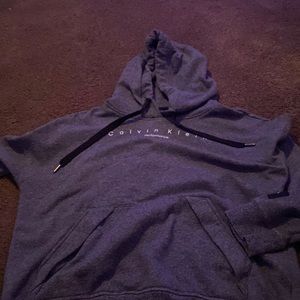 Grey Calvin Klein hoodie. Brand: Calvin Klein Size: M